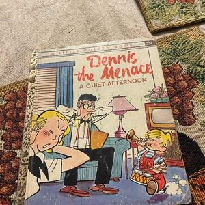 1960  Little Golden Book Dennis The Menace A Quiet Afternoon Book